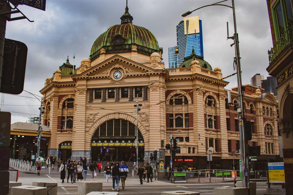 Flinders Street Railway Station in Melbourne